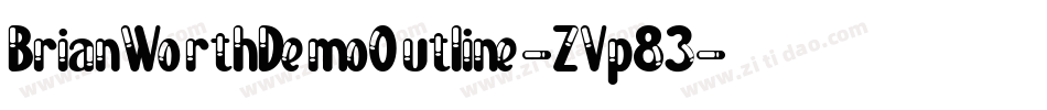 BrianWorthDemoOutline-ZVp83字体转换