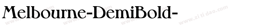 Melbourne-DemiBold字体转换