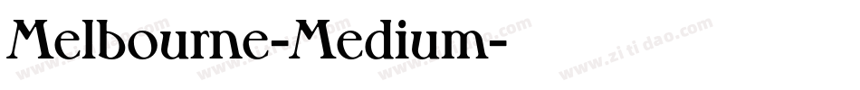 Melbourne-Medium字体转换