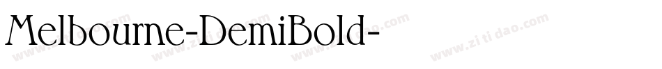 Melbourne-DemiBold字体转换