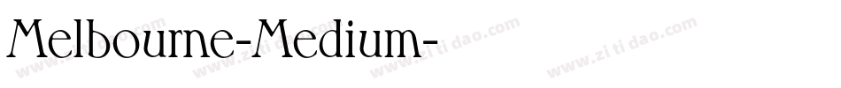 Melbourne-Medium字体转换