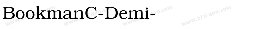 BookmanC-Demi字体转换