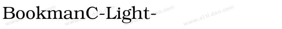BookmanC-Light字体转换