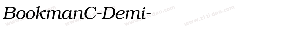 BookmanC-Demi字体转换