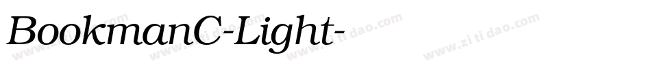 BookmanC-Light字体转换