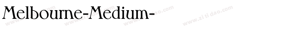 Melbourne-Medium字体转换