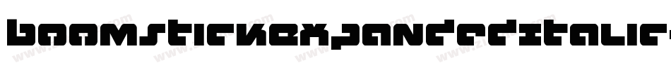 BoomstickExpandedItalic-LMP5字体转换