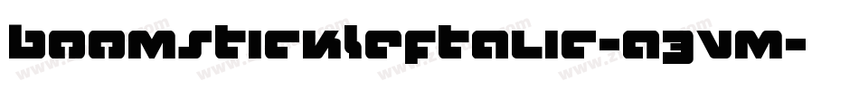 BoomstickLeftalic-a3Vm字体转换