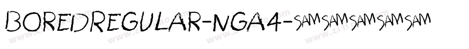 BoredRegular-nga4字体转换