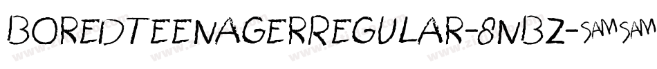 BoredTeenagerRegular-8nBZ字体转换