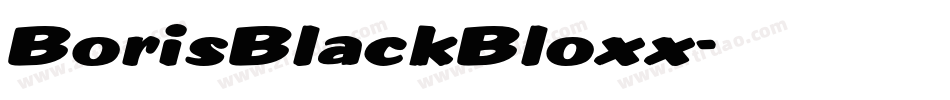BorisBlackBloxx字体转换
