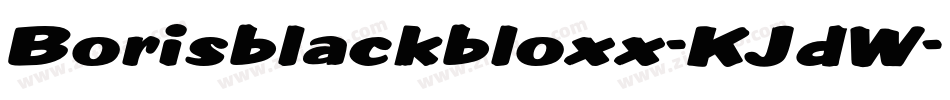 Borisblackbloxx-KJdW字体转换