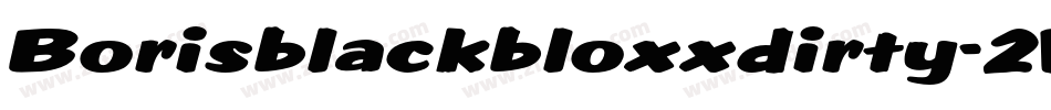 Borisblackbloxxdirty-2WEW字体转换