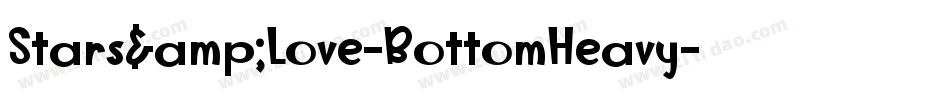 Stars&Love-BottomHeavy字体转换