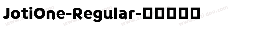 JotiOne-Regular字体转换