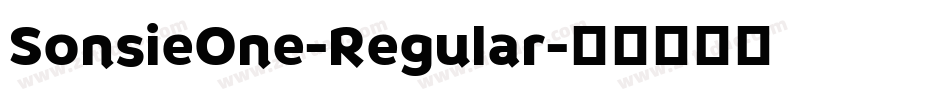 SonsieOne-Regular字体转换