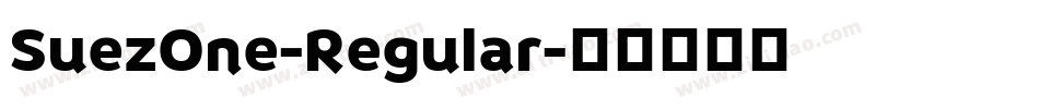 SuezOne-Regular字体转换