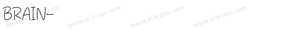 BRAIN字体转换