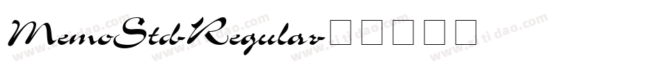 MemoStd-Regular字体转换