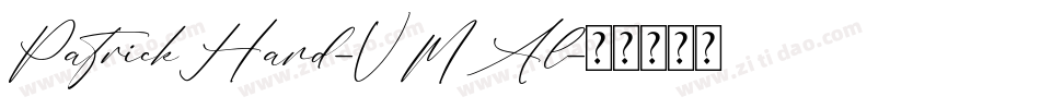 PatrickHand-VMAl字体转换