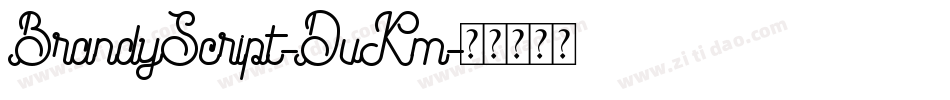 BrandyScript-DvKm字体转换