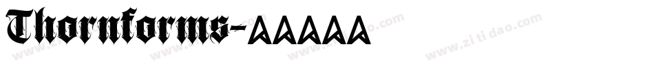 Thornforms字体转换