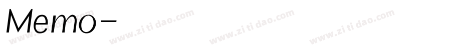 Memo字体转换