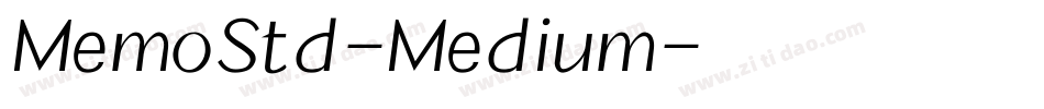 MemoStd-Medium字体转换
