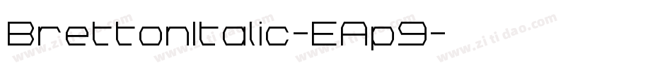 BrettonItalic-EAp9字体转换