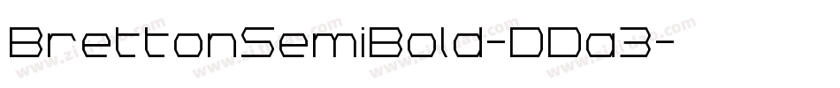 BrettonSemiBold-DDa3字体转换