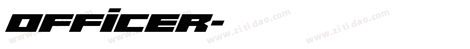 Officer字体转换