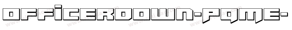 OfficerDown-PqME字体转换