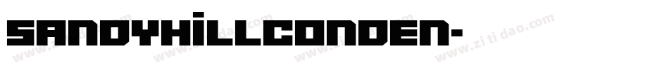 SandyhillConden字体转换