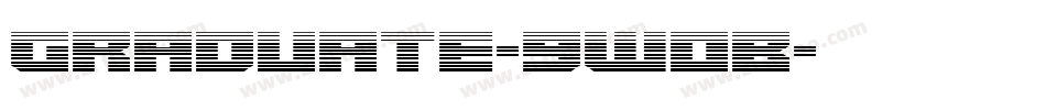 Graduate-9WoB字体转换