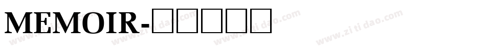 MEMOIR字体转换