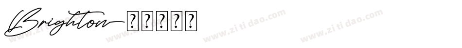 Brighton字体转换