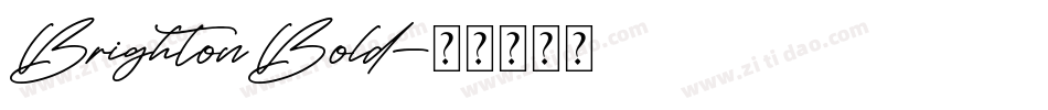 BrightonBold字体转换