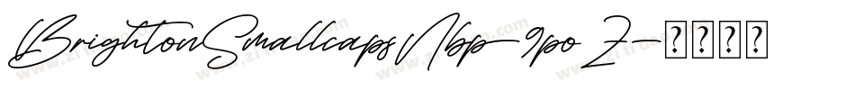 BrightonSmallcapsNbp-9poZ字体转换