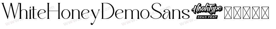 WhiteHoneyDemoSans字体转换