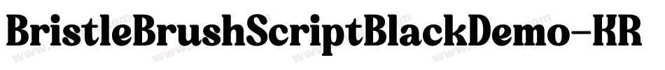 BristleBrushScriptBlackDemo-KRRX字体转换