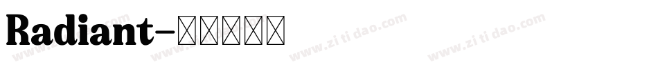 Radiant字体转换