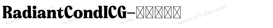 RadiantCondICG字体转换
