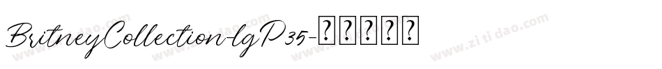 BritneyCollection-lgP35字体转换