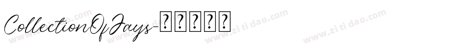 CollectionOfJays字体转换