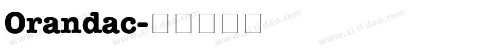 Orandac字体转换