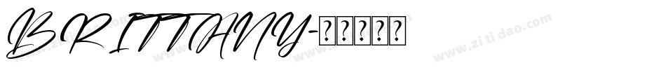 BRITTANY字体转换