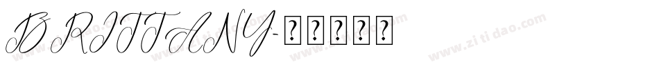 BRITTANY字体转换