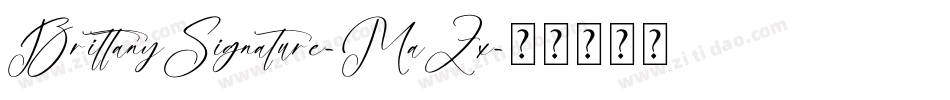 BrittanySignature-MaZx字体转换