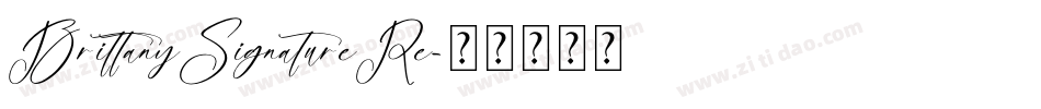 BrittanySignatureRe字体转换