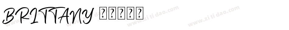 BRITTANY字体转换
